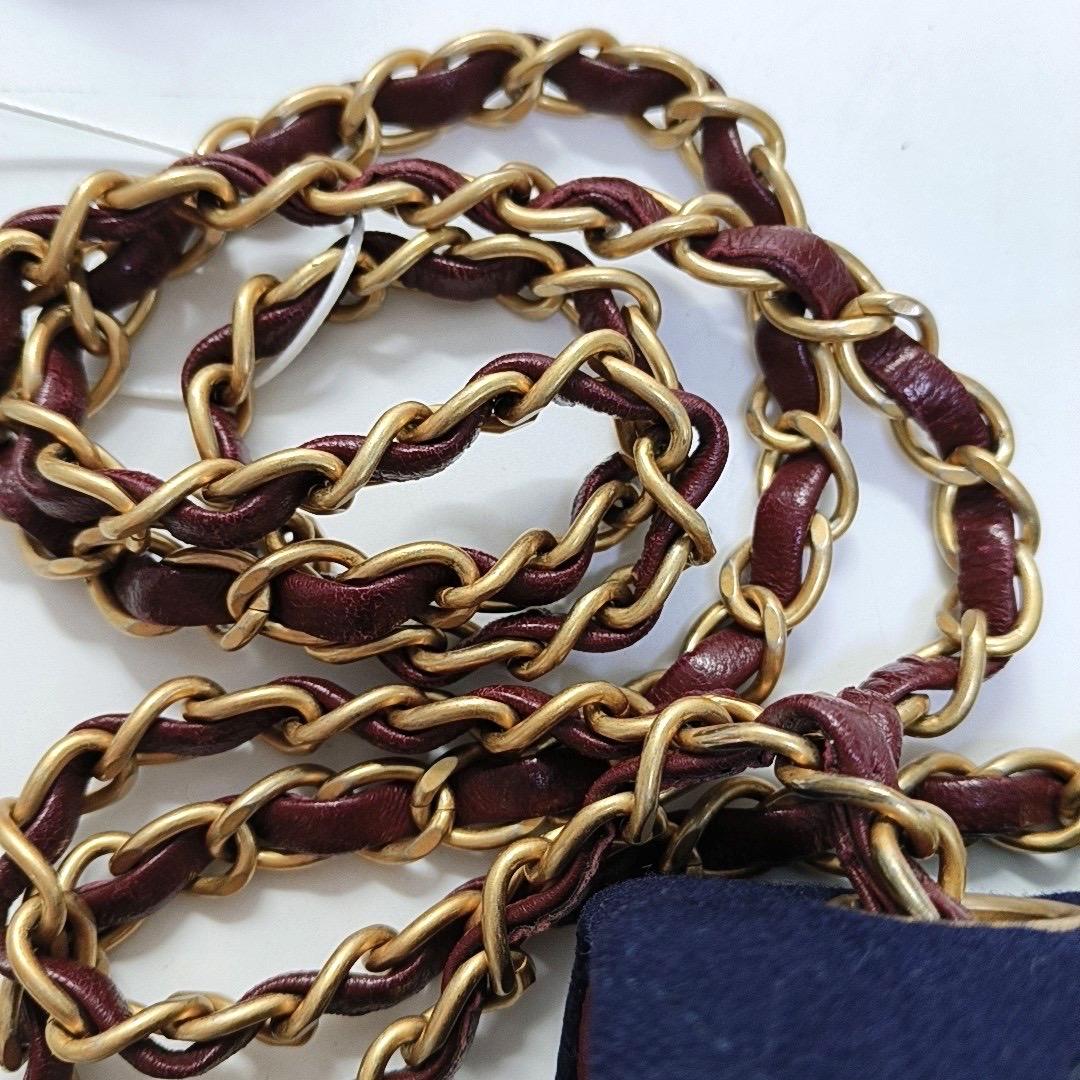 Chanel Classic Flap Mini Métiers d'Art Paris-Hamburg 2018 Wool Nautical Charms en vente 8