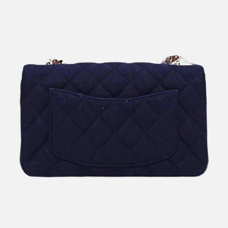 Chanel Classic Flap Mini Metiers d'Art Paris-Hamburg 2018 Wool Nautical Charms Pour femmes en vente