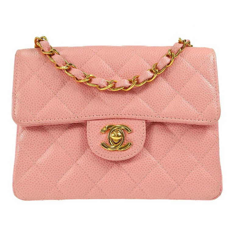 Chanel Pink Caviar Bag - 62 For Sale on 1stDibs  chanel pink caviar mini, chanel  caviar pink, chanel pink pouch