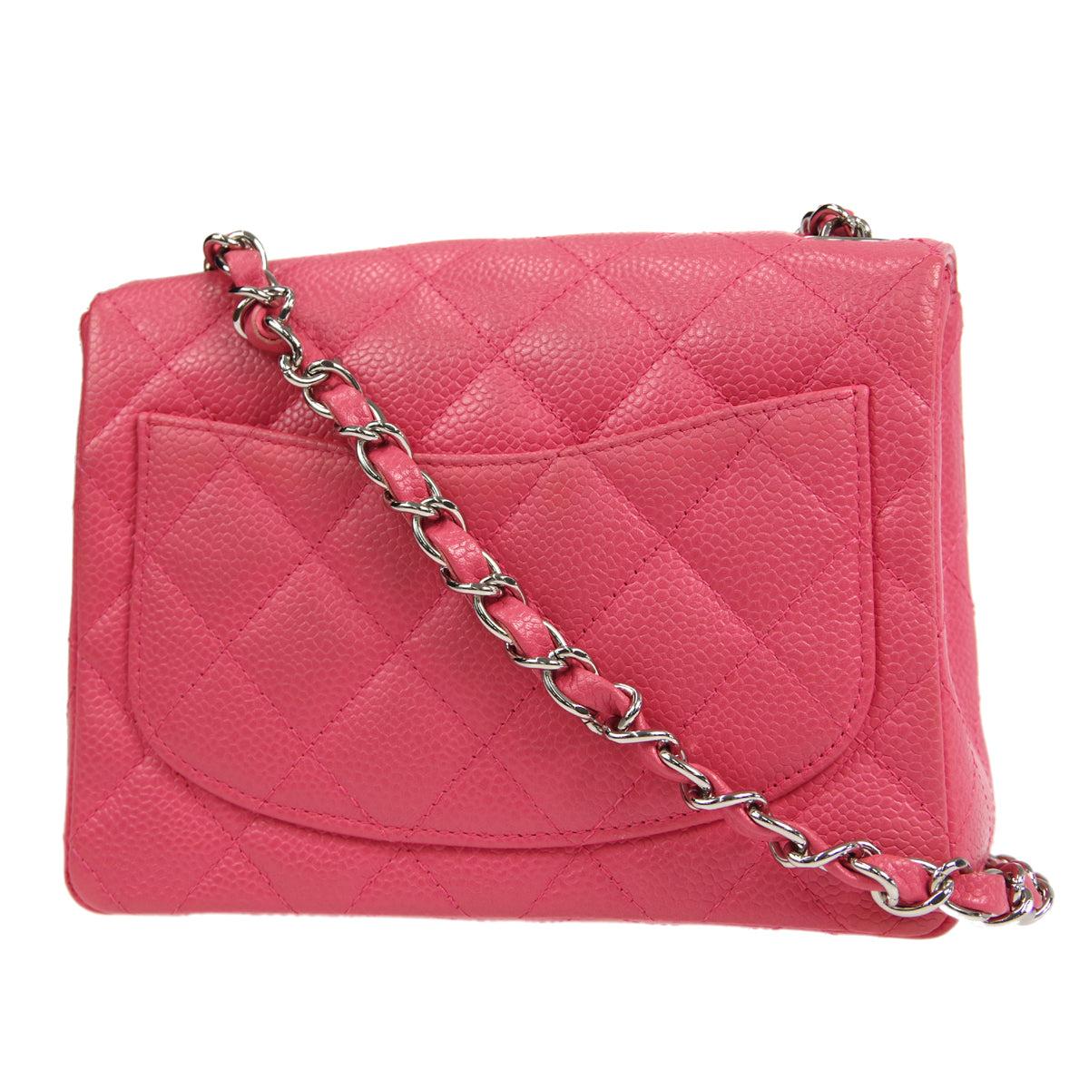 Chanel Classic Flap Mini Square Chain Shoulder Bag Pink Caviar

Additional information:
Material : Caviar Skin Leather
Color: Pink
Pocket : Outside: Pocket x1, Inside: Pocket*1, Zipper Pocket*1
Comes with : Serial Sticker, Authenticity Card, Dust