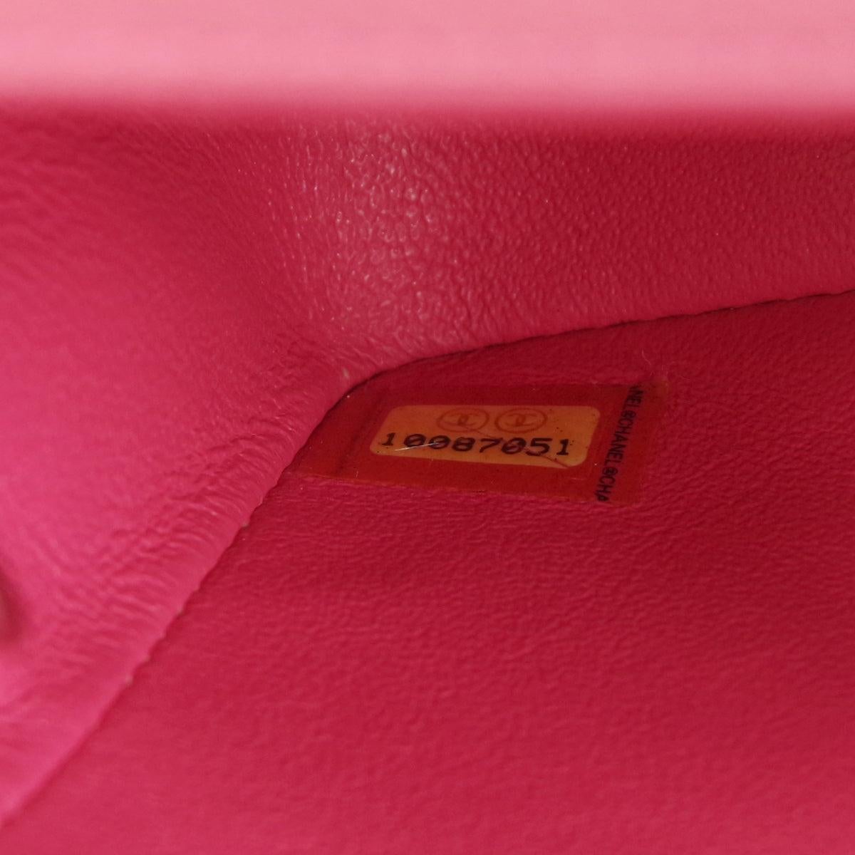 Chanel Classic Flap Mini Square Chain Shoulder Bag Pink Caviar For Sale 4