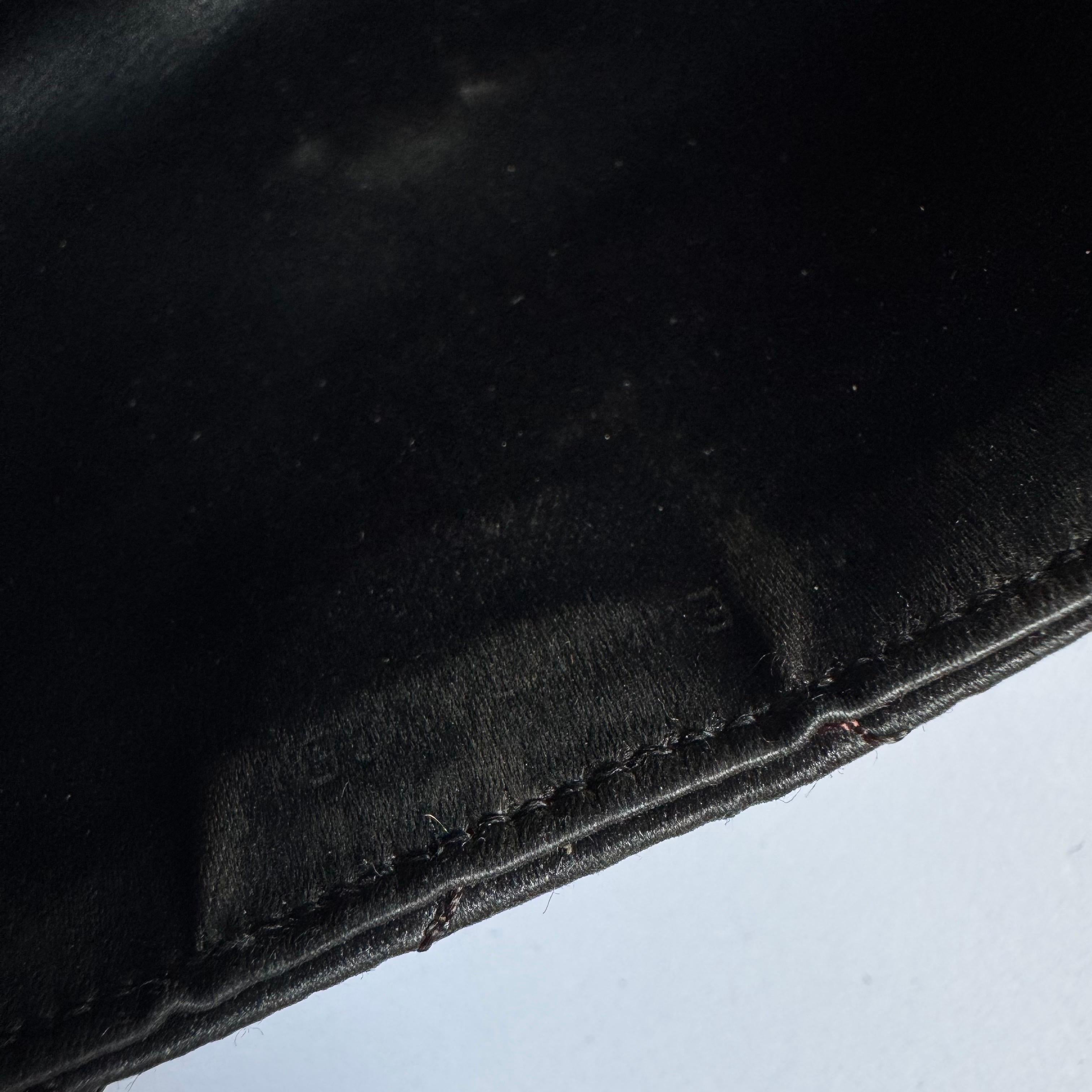 Chanel Classic Flap Mini Vintage Black Silk Gem CC Buckle Crossbody Bag en vente 6