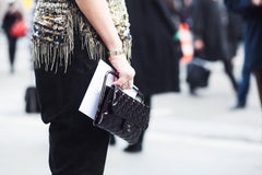 Chanel Classic Flap Patent Black Frame Clutch