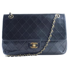 Chanel Classic Flap Quilted 226199 Black Leather Shoulder Bag