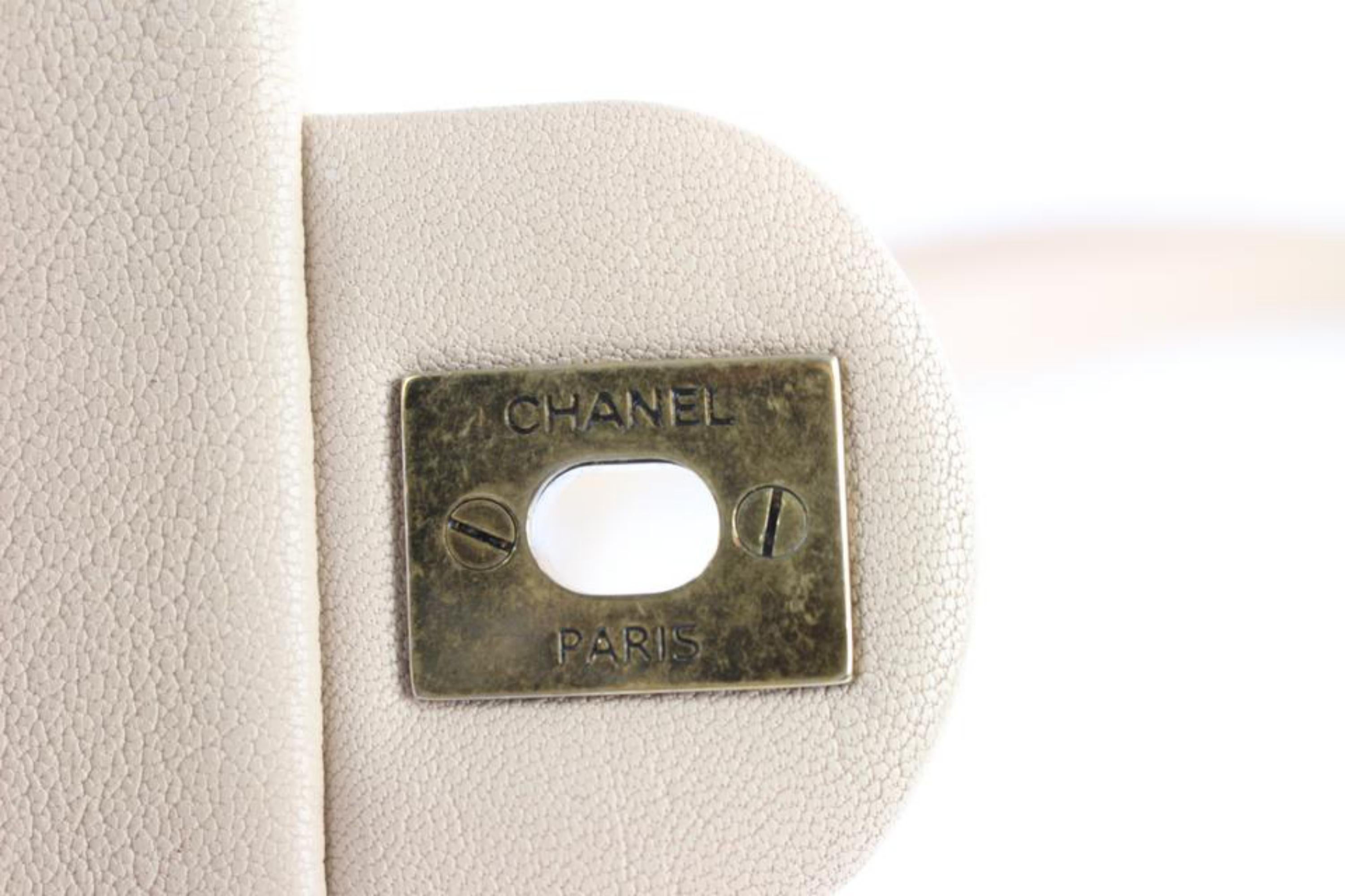 Chanel Classic Flap Quilted 2way Mini 2ce0110 Beige Leather Cross Body Bag For Sale 8