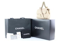 Chanel Classic Flap Quilted 2way Mini 2ce0110 Beige Leather Cross Body Bag