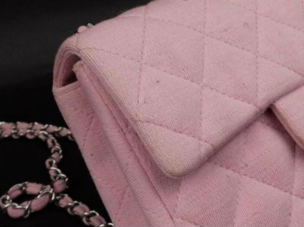 Chanel Classic Flap Quilted Canvas Mini Square Crossbody 215367 Shoulder Bag For Sale 2