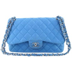 Chanel Classic Flap Quilted Matte Caviar Jumbo Double 5ct1020 Shoulder Bag