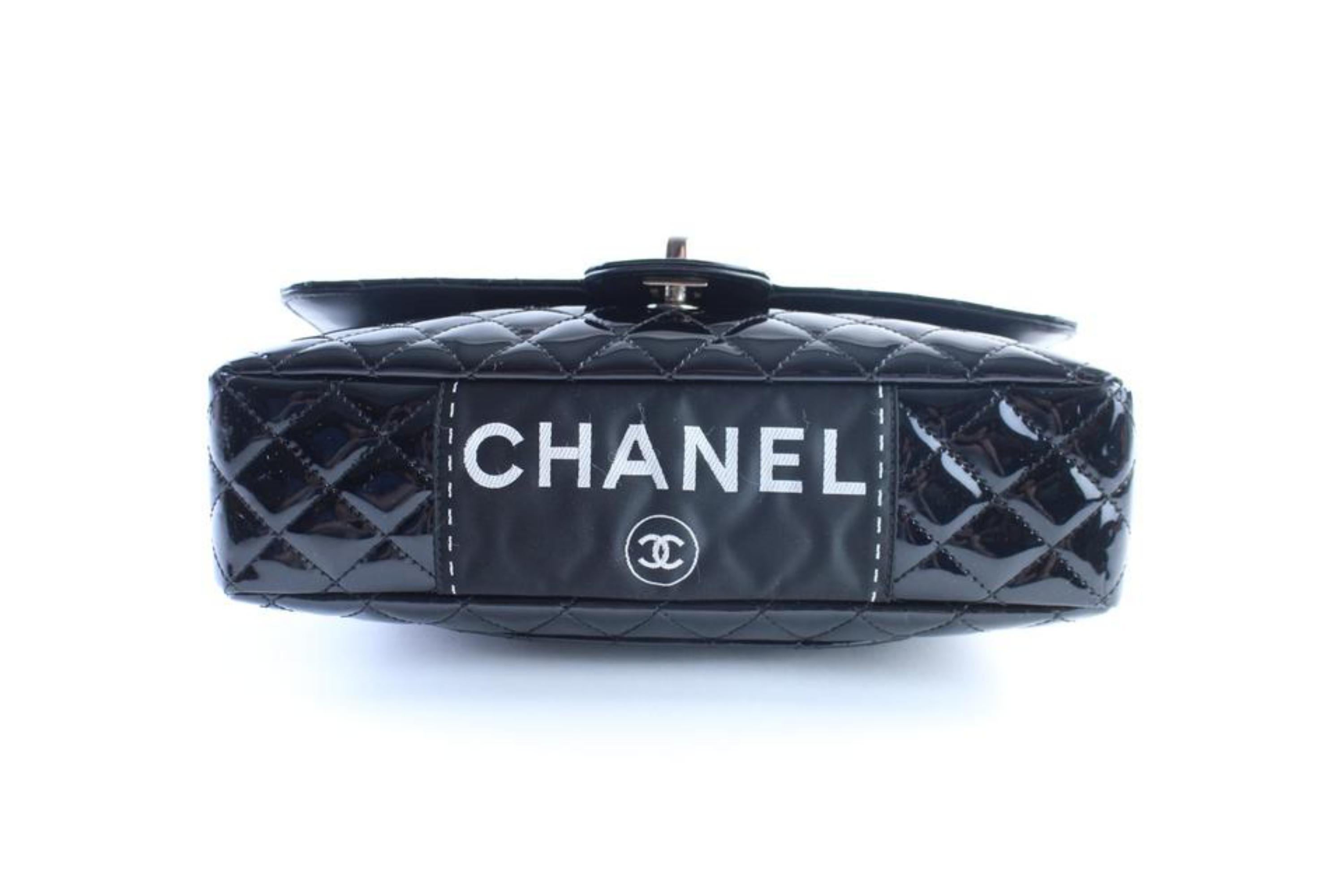Chanel Classic Flap Quilted Secret Label 1cr0522 Black Leather Shoulder Bag For Sale 5