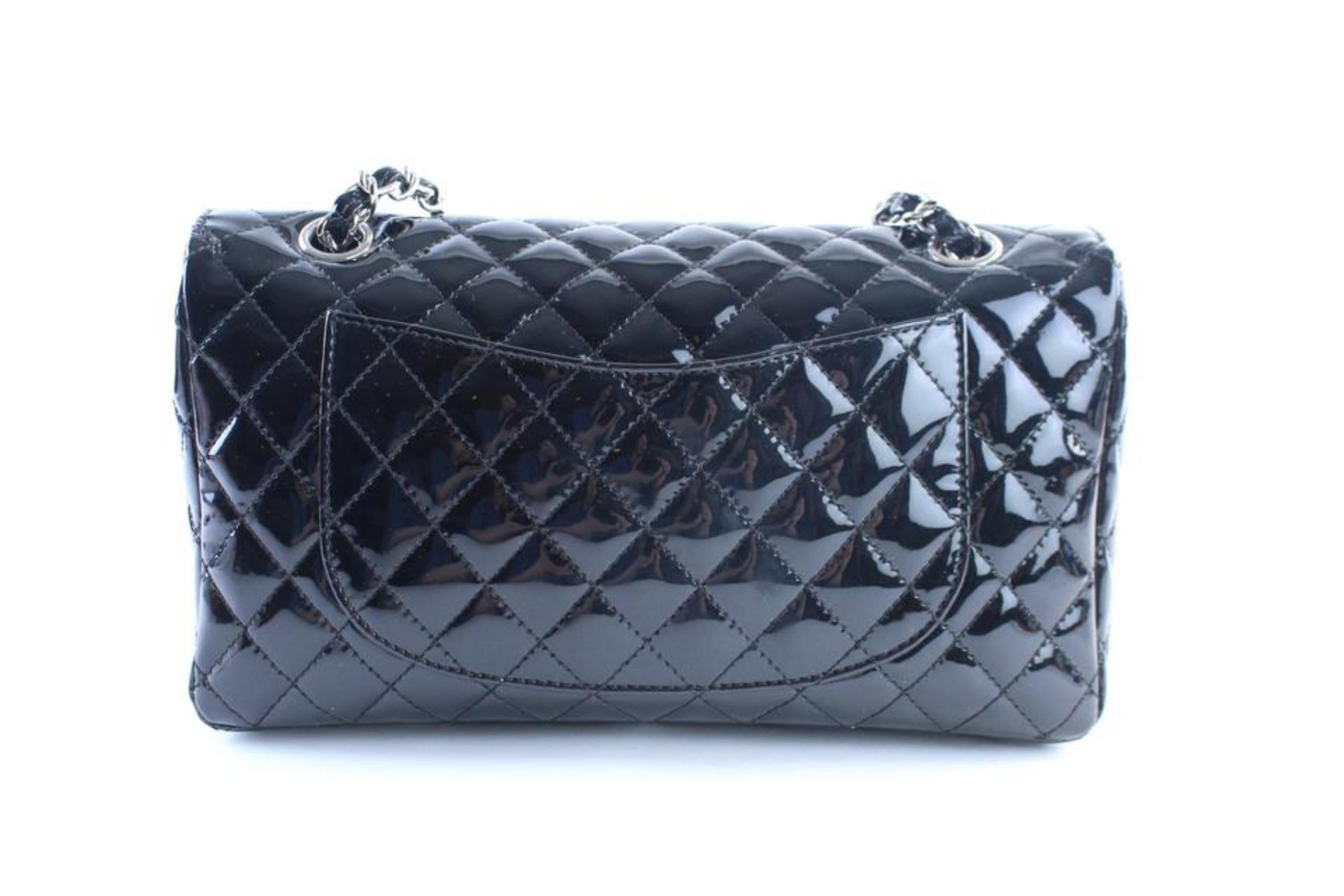 Chanel Classic Flap Quilted Secret Label 1cr0522 Black Leather Shoulder Bag For Sale 3