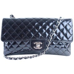 Chanel Classic Flap Quilted Secret Label 1cr0522 Black Leather Shoulder Bag