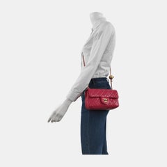 Chanel Classic Flap Rectangular Coco Crush Mini Rose Pink Lambskin Gold Hardware