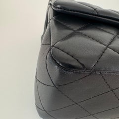 Chanel Classic Flap Rectangular Mini Black Lambskin Leather Gold HW 2016-17