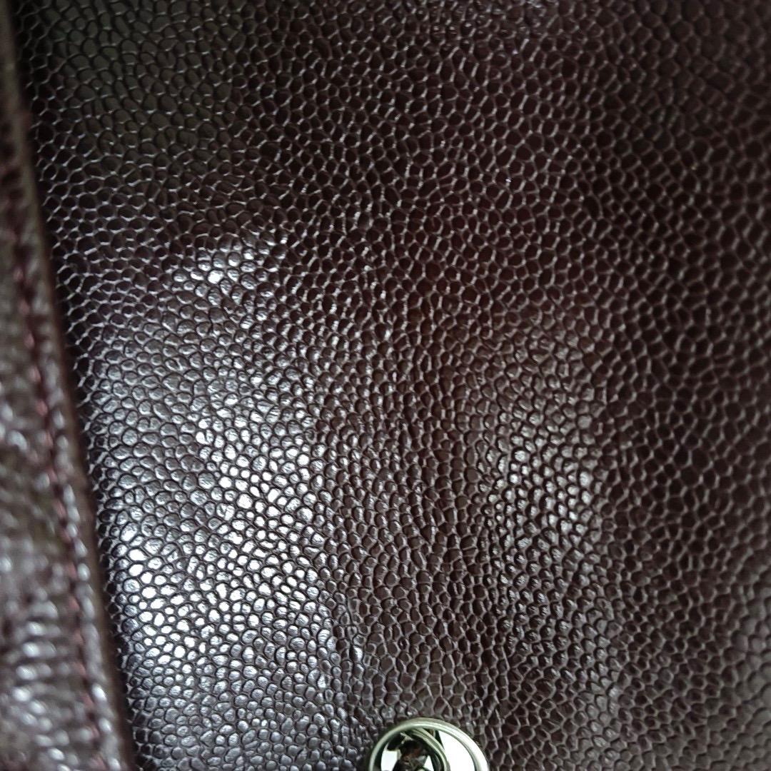 Chanel Classic Flap Rectangular Mini Burgundy Caviar Leather Silver Hardware 3
