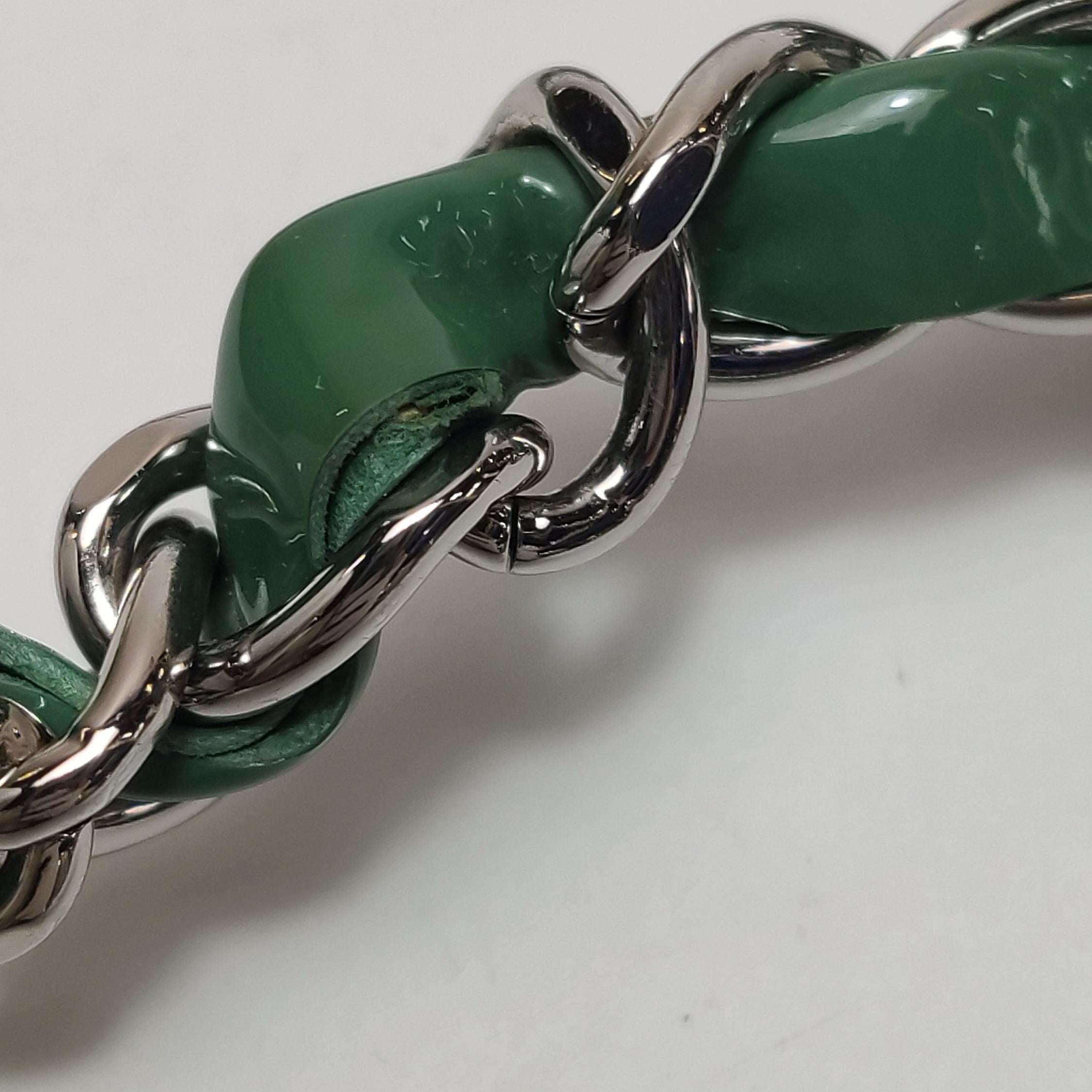 Chanel Classic Flap Rettangolare Mini Greene & Greene Silver Hardware 2016 in vendita 11