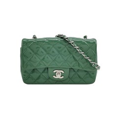 Chanel Classic Flap Rettangolare Mini Greene & Greene Silver Hardware 2016