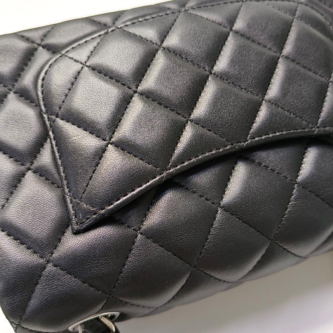 Chanel Classic Flap Rectangular Mini Midnight Navy Black Lambskin 6