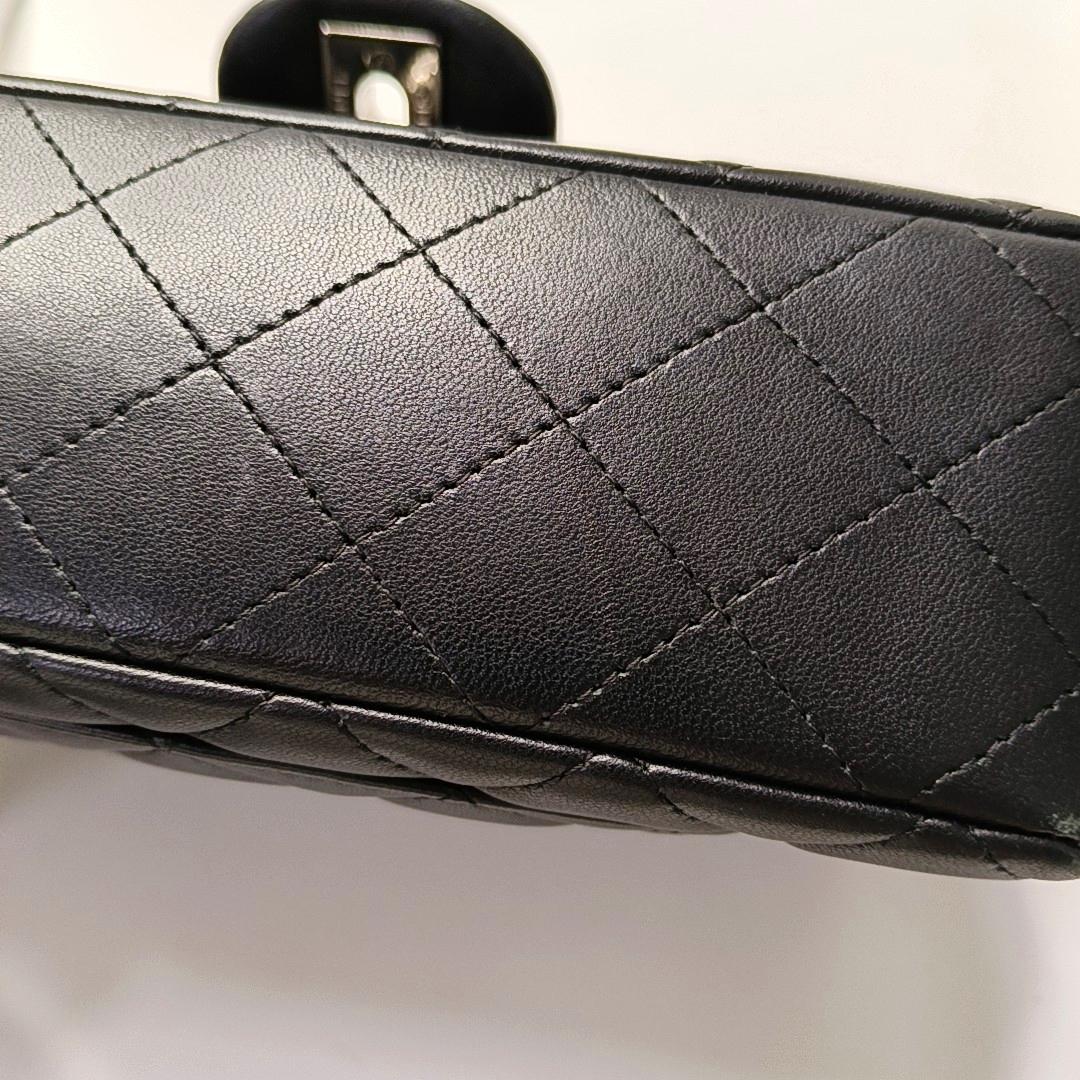 Chanel Classic Flap Rectangular Mini Midnight Navy Black Lambskin 8