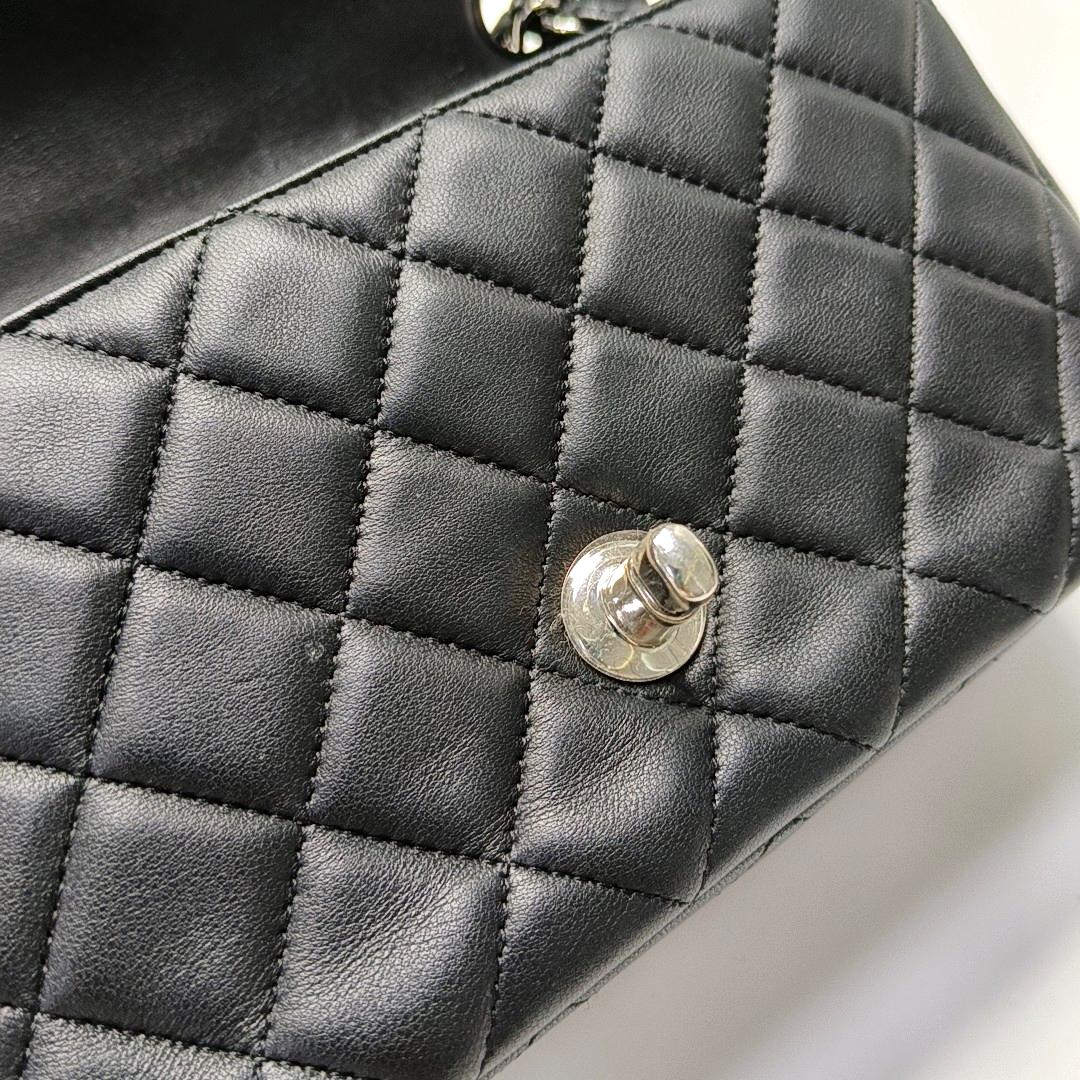 Chanel Classic Flap Rectangular Mini Midnight Navy Black Lambskin 5
