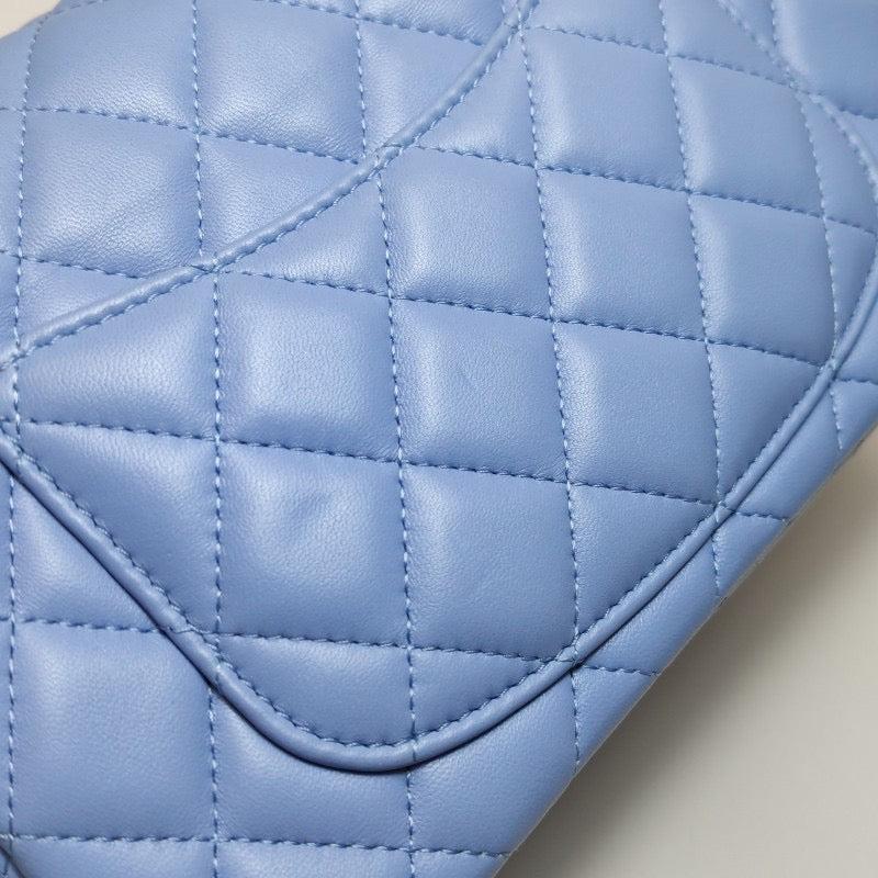 Chanel Classic Flap Rectangular Mini Pale Blue Lambskin, 2020-2021 8