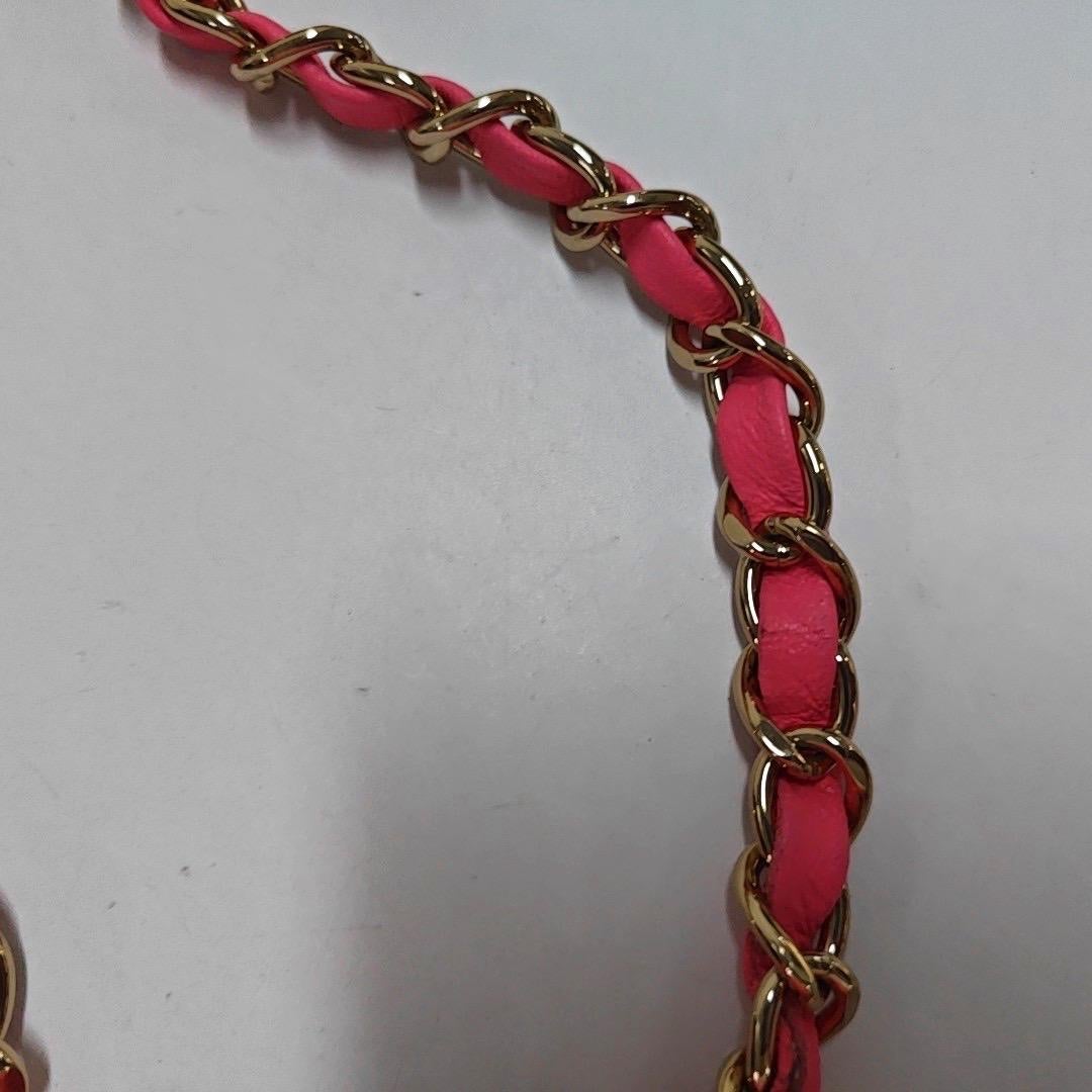 Chanel Classic Flap Rectangular Mini Pink Lambskin Gold Hardware For Sale 8