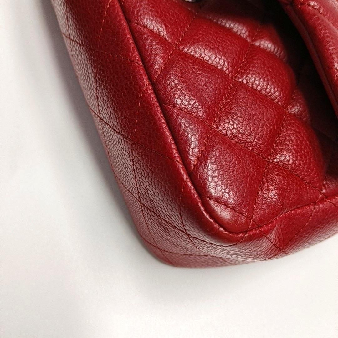 Chanel Classic Flap Rectangular Mini Red Caviar L… - image 14