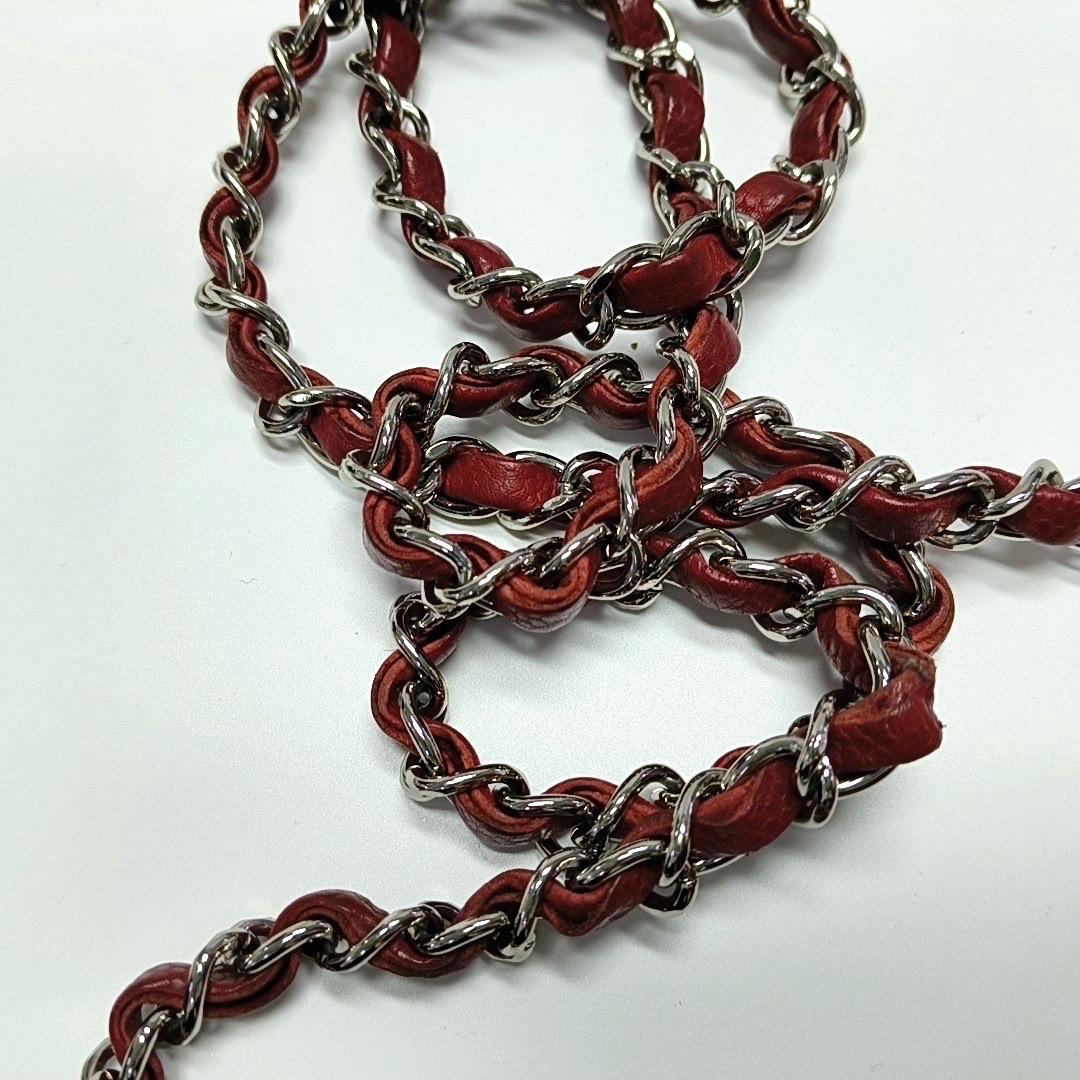 Chanel Classic Flap Rectangular Mini Red Caviar L… - image 6