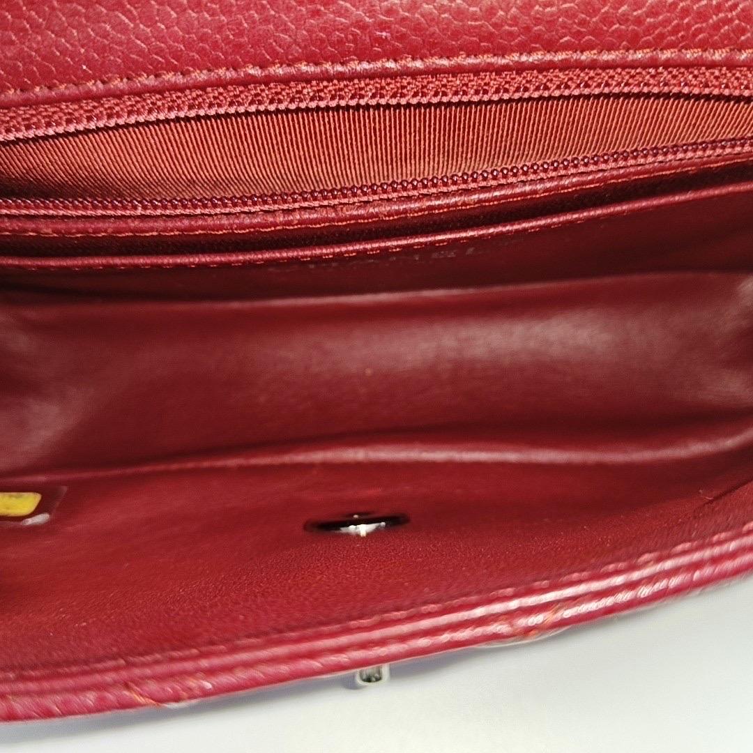 Chanel Classic Flap Rectangular Mini Red Caviar L… - image 9