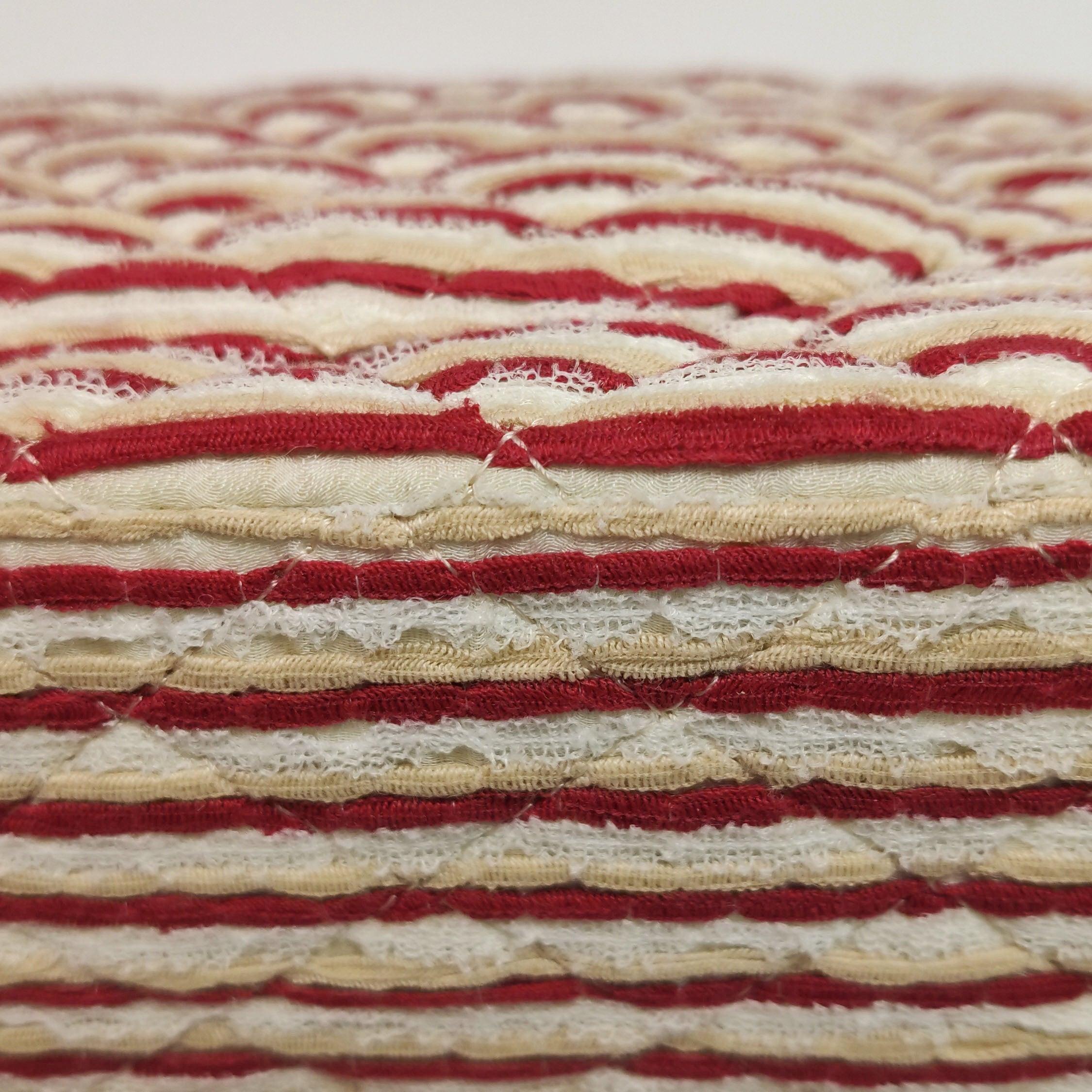 Chanel Classic Flap Rosso Bianco a righe Medium Jersey Coco Sailor in vendita 11