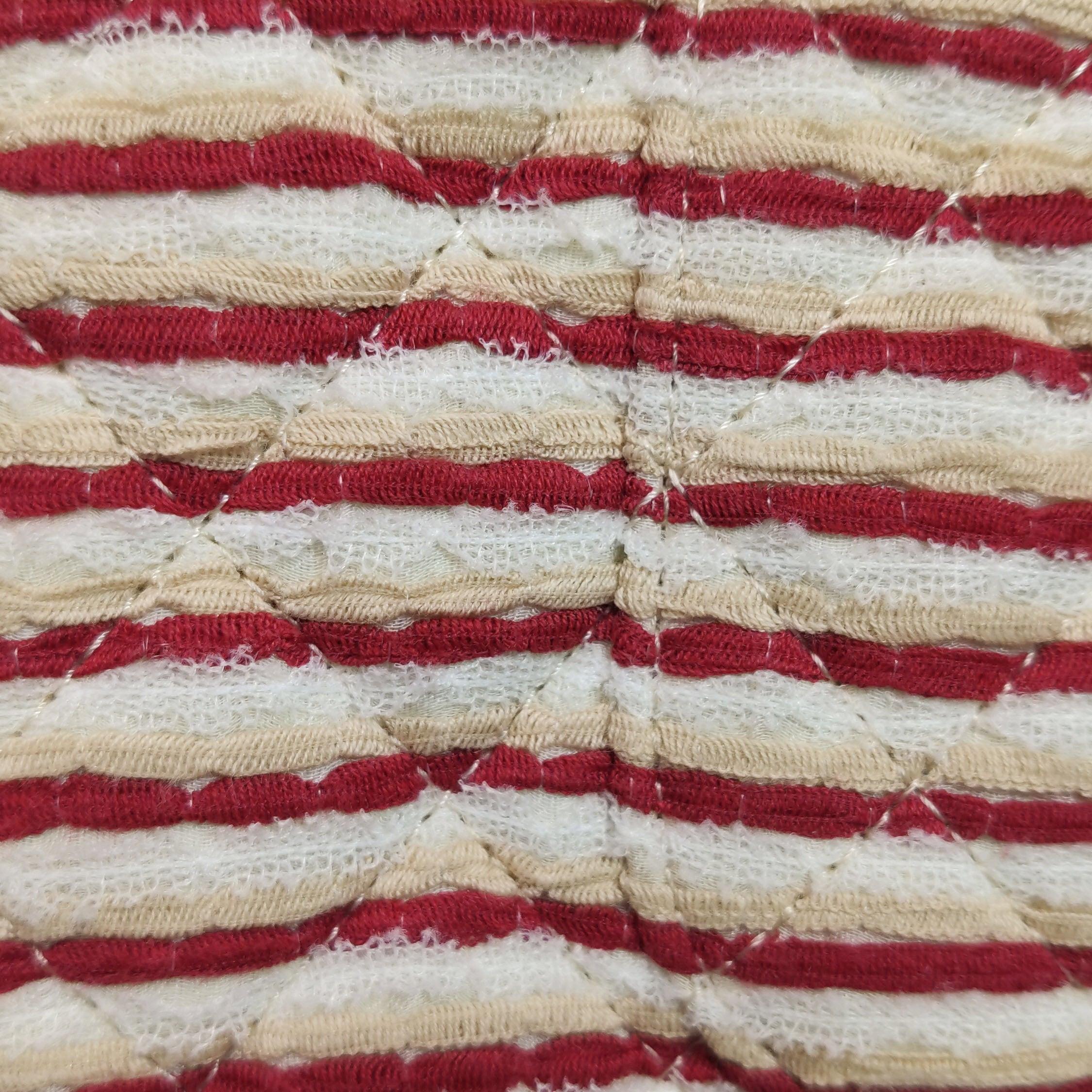 Chanel Classic Flap Rosso Bianco a righe Medium Jersey Coco Sailor in vendita 12