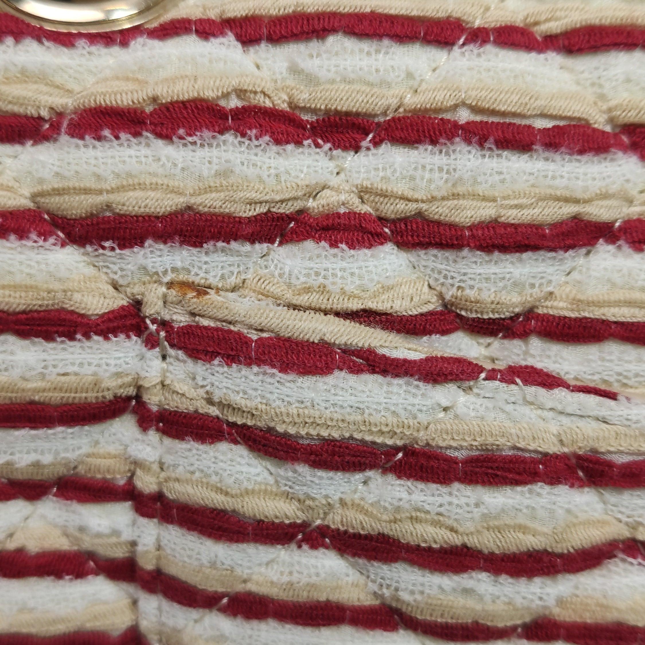 Chanel Classic Flap Rosso Bianco a righe Medium Jersey Coco Sailor in vendita 13