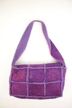 Chanel Classic Flap Shearling Ccty63 Purple Shoulder Bag