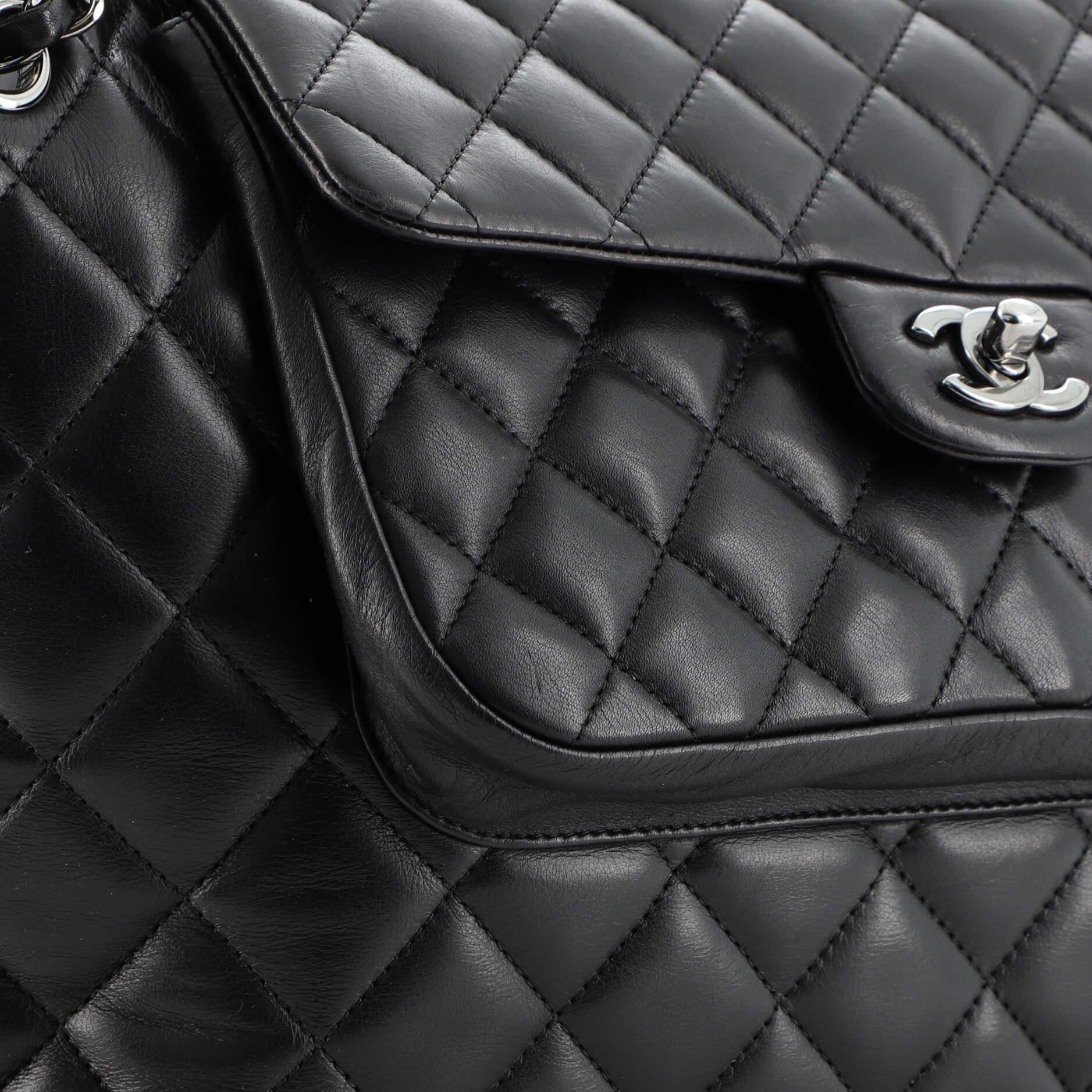 Chanel Classic Flap Shopping Tote Quilted Lambskin Large 3