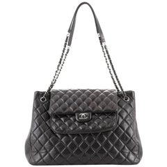 Chanel Classic Flap Shopping Tote Quilted Lambskin Large