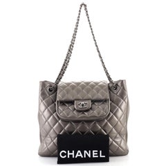 Chanel Classic Flap Shopping Tote Quilted Lambskin Medium