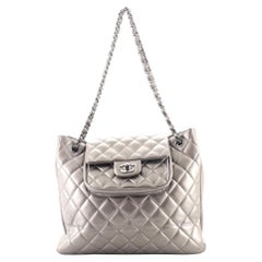 Chanel Classic Flap Shopping Tote Quilted Lambskin Medium