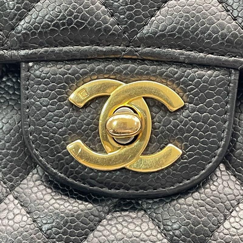 Chanel Classic Flap Small Black Caviar Leather with 24k Gold Hardware, 2004-2005 8