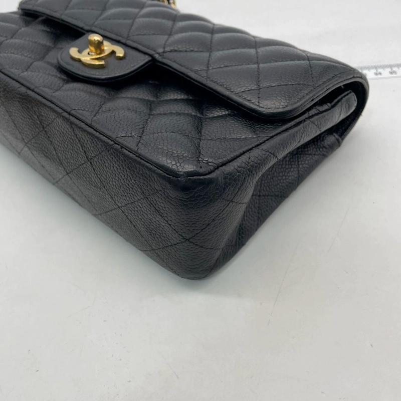 Chanel Classic Flap Small Black Caviar Leather with 24k Gold Hardware, 2004-2005 9
