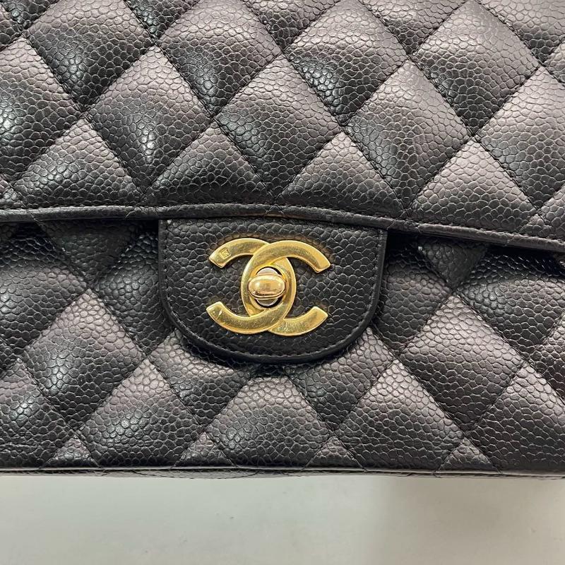 Chanel Classic Flap Small Black Caviar Leather with 24k Gold Hardware, 2004-2005 13