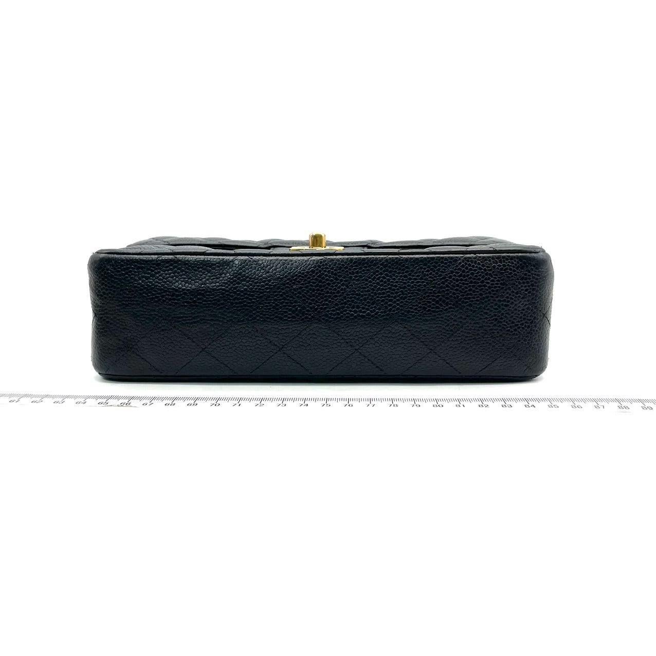 Women's Chanel Classic Flap Small Black Caviar Leather with 24k Gold Hardware, 2004-2005