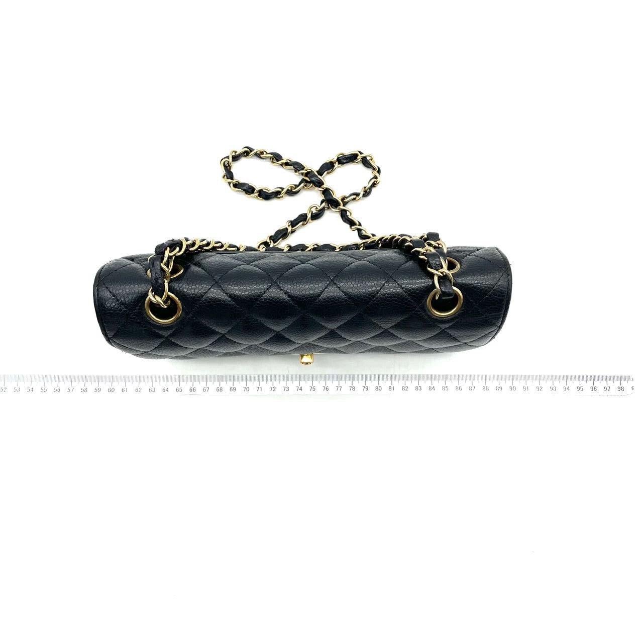 Chanel Classic Flap Small Black Caviar Leather with 24k Gold Hardware, 2004-2005 1