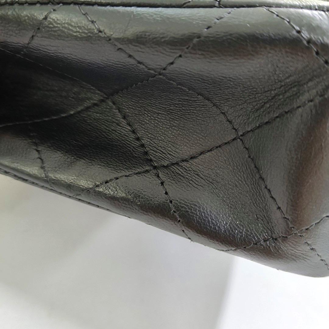Chanel Classic Flap Small Black Lambskin Leather Gold Hardware For Sale 1