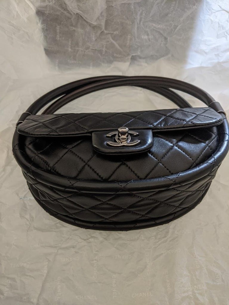 Chanel Mini Hula Hoop Bag w/ Tags - Black Handle Bags, Handbags - CHA42129