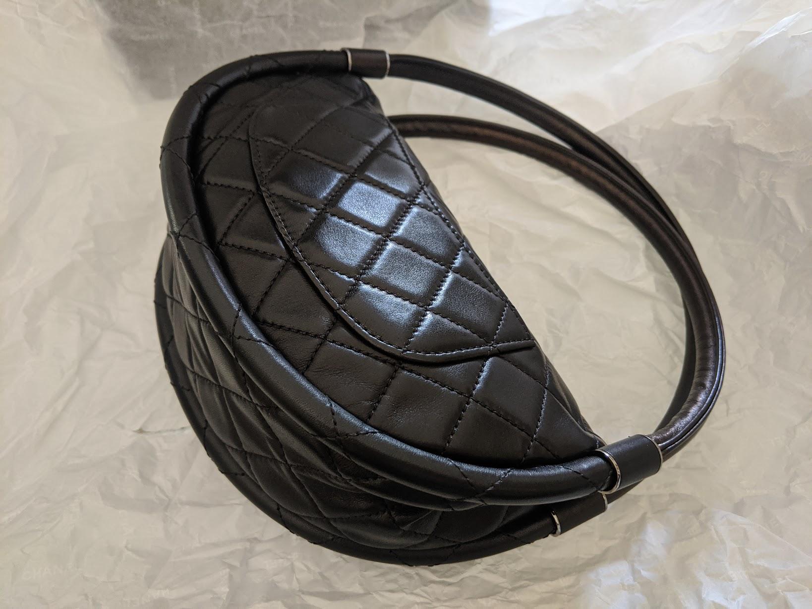 Women's Chanel Classic Flap Tote Mini Hula Hoop Clutch Bag Limited Edition 