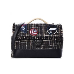 Chanel Classic Flap Travel Airline Airport 2016 Runway Top Handle Bag