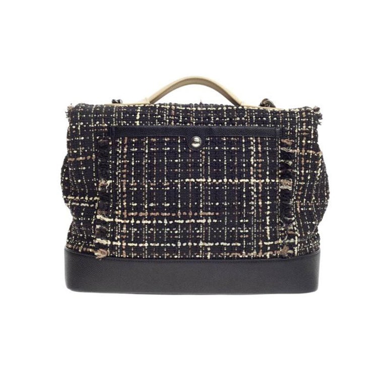 Sold at Auction: Chanel Khaki CC Travel Line Laptop Bag