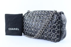 Chanel Classic Flap (Utlra Rare) Bubble Cube 219990 Black Patent Leather Cross B
