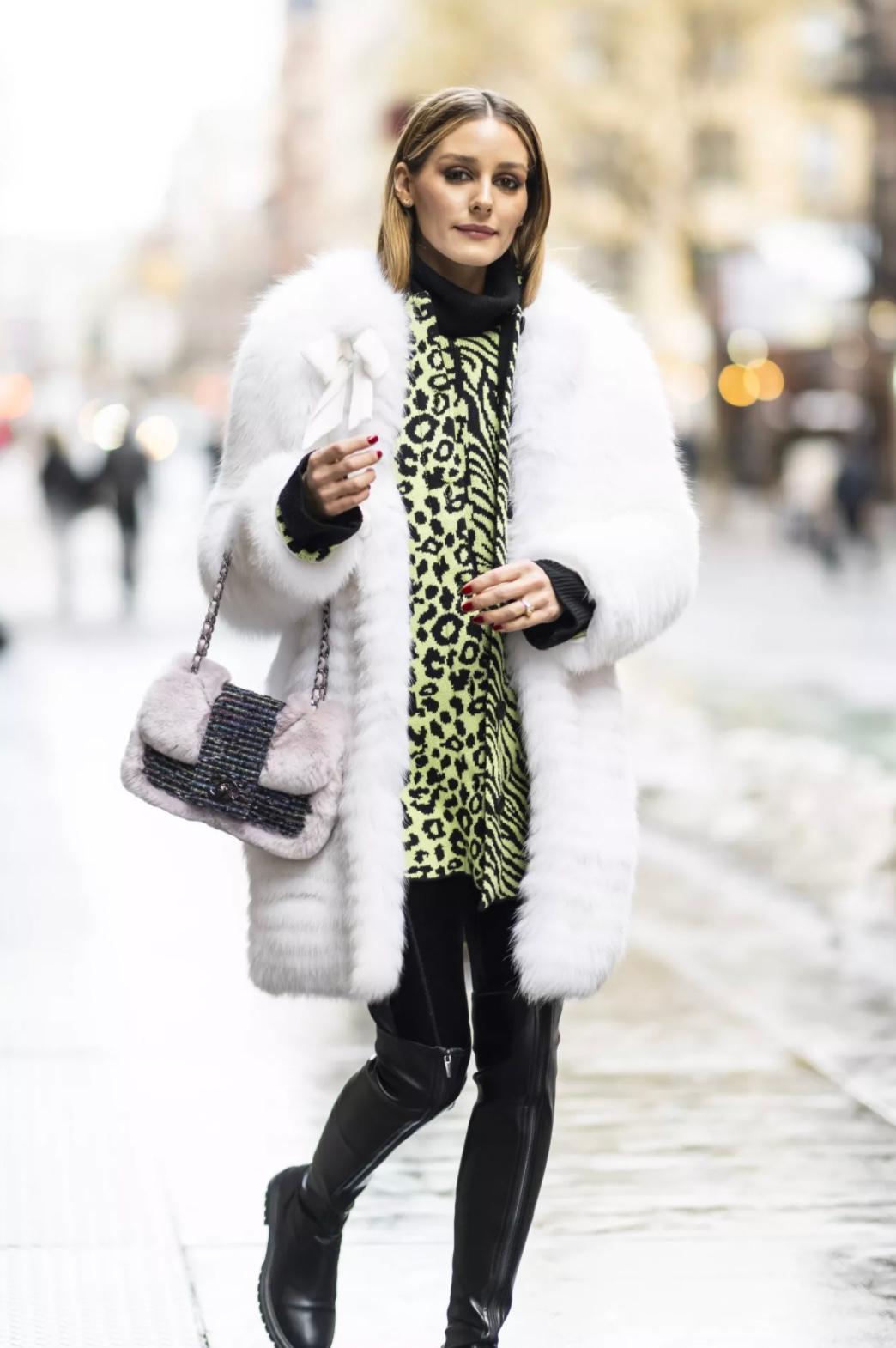 chanel fur bag