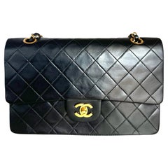 Chanel Classic Flap Vintage Lambskin Leather with 24k Gold Hardware, 1986-1988