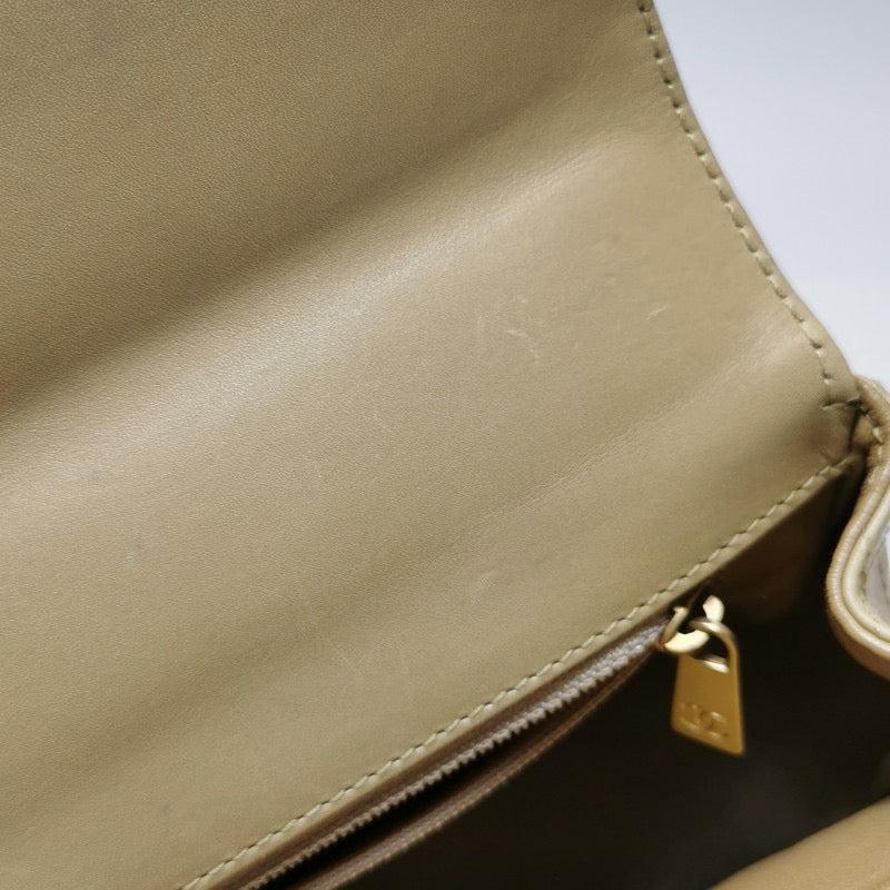 Chanel Classic Flap Vintage Mini Beige Calfskin Bi-color Acrylic Strap Crossbody 6
